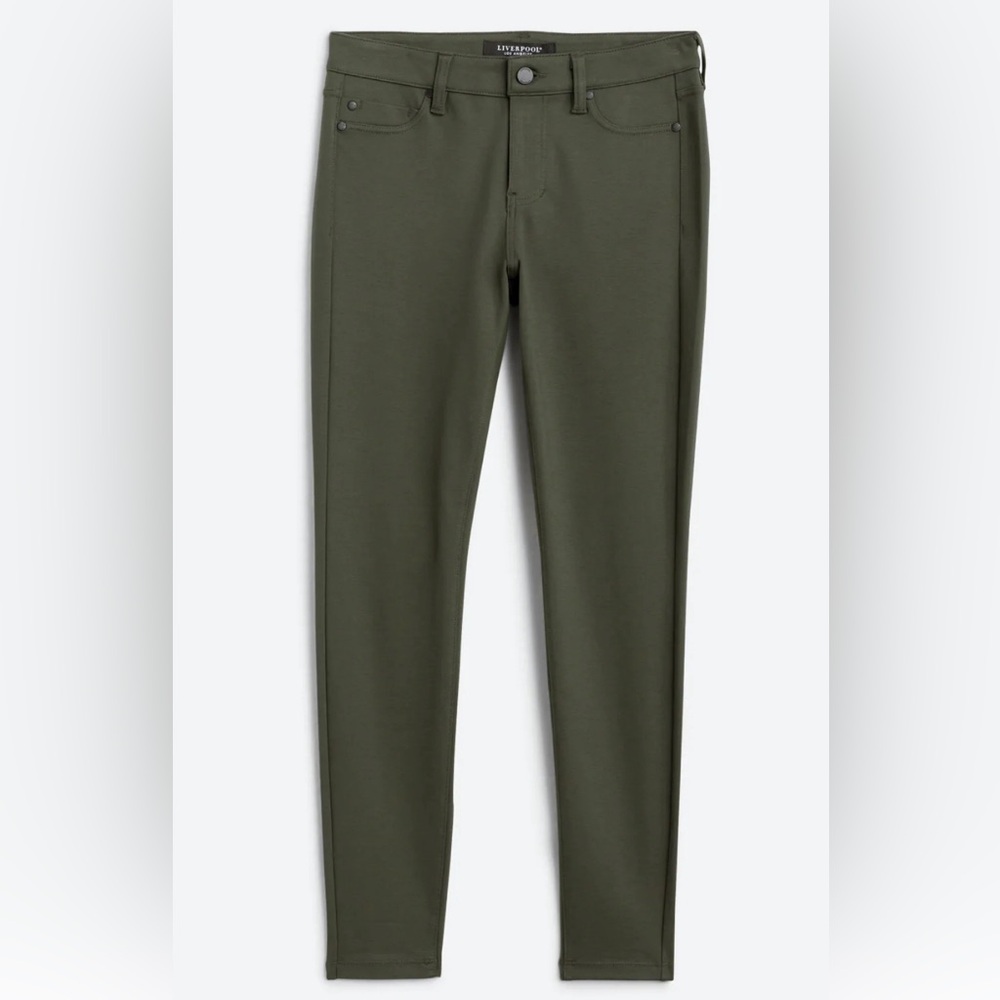 NWT Liverpool Skinny Pant 0 / 25 Petite - Peat green